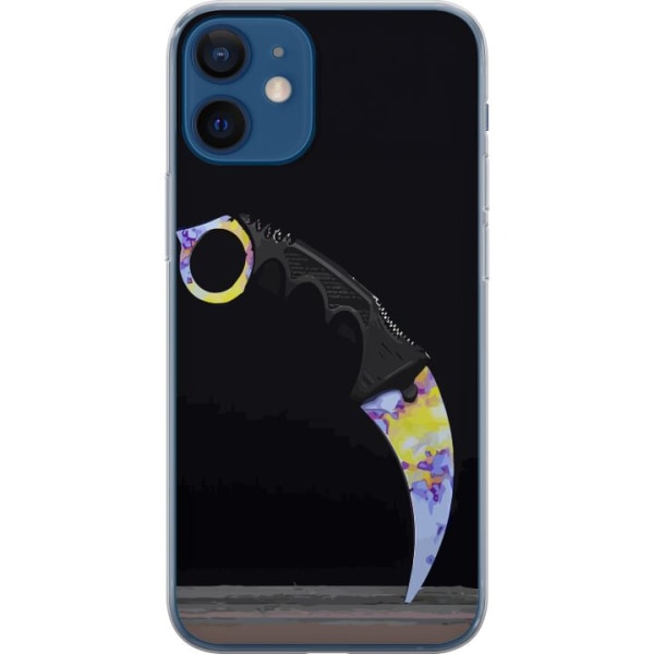 Apple iPhone 12 mini Gennemsigtig cover Karambit / Butterfly /