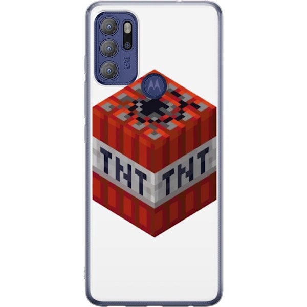 Motorola Moto G60S Läpinäkyvä kuori Minecraft TNT