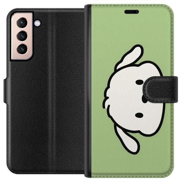 Kompatibelt Plånboksfodral till Samsung Galaxy S21 Snoopy Flip