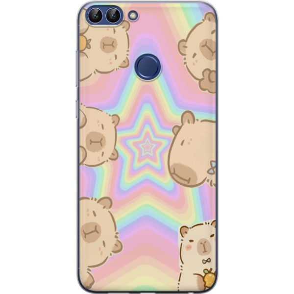 Huawei P smart Gennemsigtig cover Kawaii Capybara Galaxy Sød