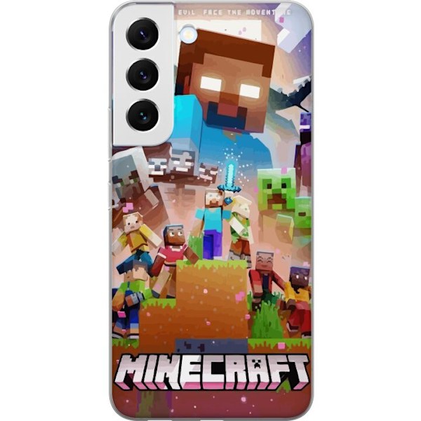 Samsung Galaxy S22 5G Gjennomsiktig deksel Minecraft