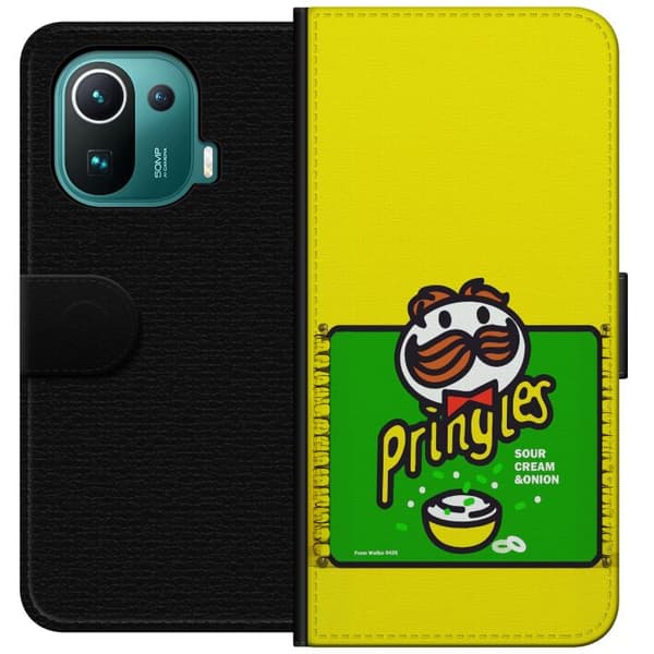 Kompatibelt Plånboksfodral till Xiaomi Mi 11 Pro Pringles gul