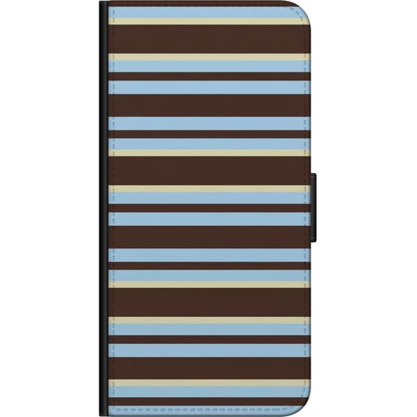 Kompatibelt Lommeboketui til Xiaomi Redmi Note 8 Pro  Brune kaféstriper brun
