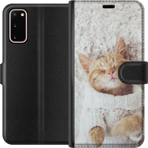 Kompatibelt Lommeboketui til Samsung Galaxy S20 Katt