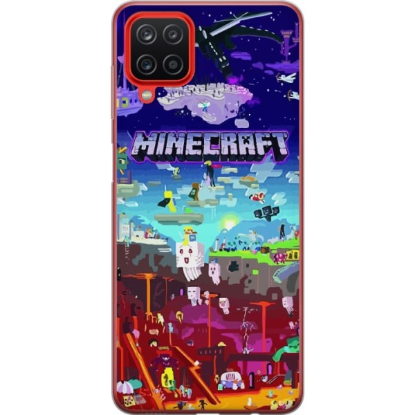 Samsung Galaxy A12 Läpinäkyvä kuori Minecraft