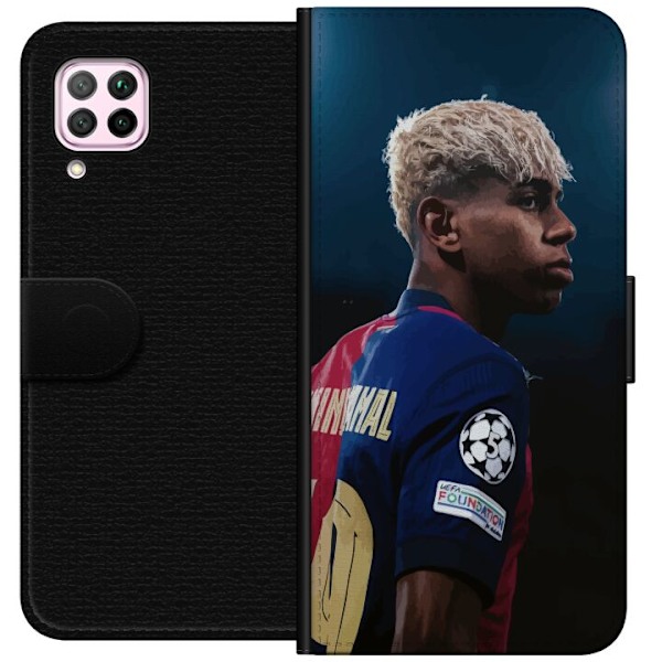 Huawei P40 lite Tegnebogsetui Lamine Yamal - Barcelonas Wunder
