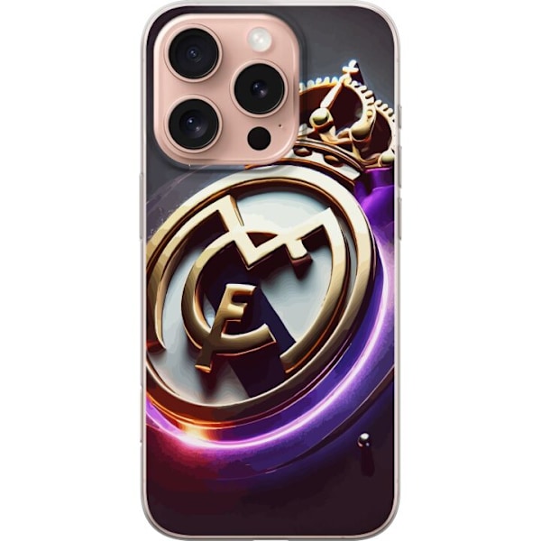 Apple iPhone 16 Pro Läpinäkyvä kuori Real Madrid CF
