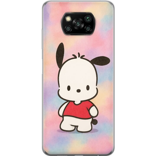 Xiaomi Poco X3 NFC Läpinäkyvä kuori Kawaii Sanrio Pochacco