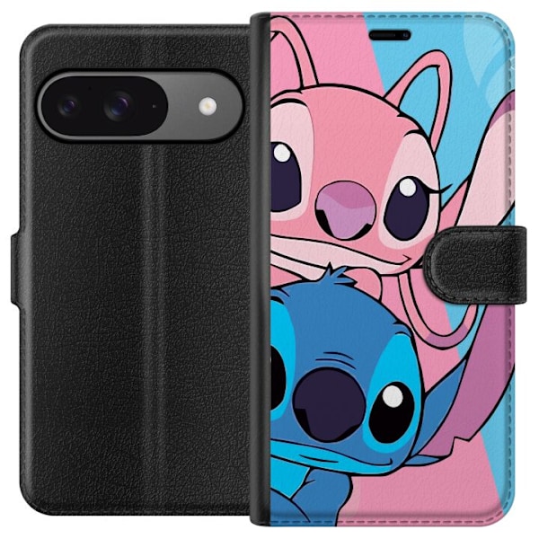 Google Pixel 9 Lommeboketui Stitch & Angel