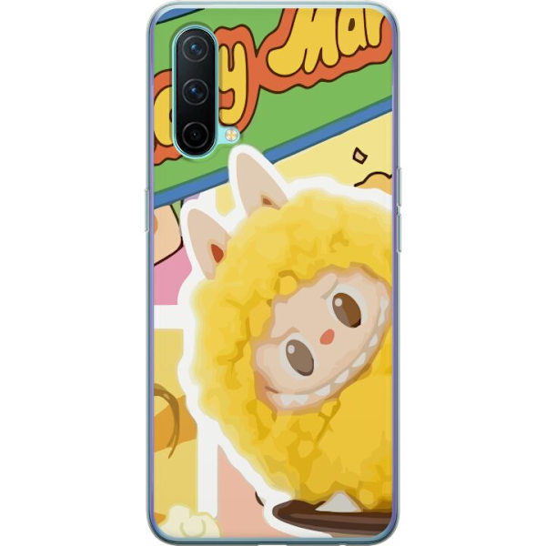 OnePlus Nord CE 5G Genomskinligt Skal Labubu Wacky Mart Pop Mart Serie Samlarfigur Söt Design Populärt Motiv Figurserie Kreativ Art Toy