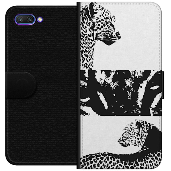 Honor 10 Lompakkokotelo Leopard Faces