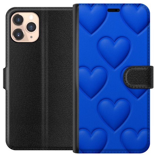 Apple iPhone 11 Pro Plånboksfodral Blue Hearts