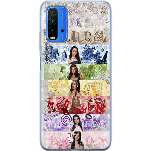 Kompatibelt Mobildeksel til Xiaomi Redmi Note 9 4G K-pop flerfarget