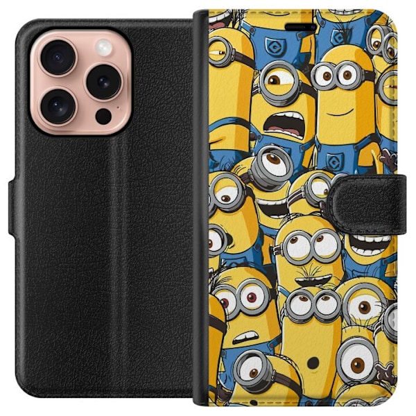 Apple iPhone 16 Pro Lompakkokotelo Minionit