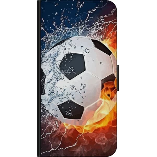 Kompatibelt Lommeboketui til Samsung Galaxy A20s Fotball Eld