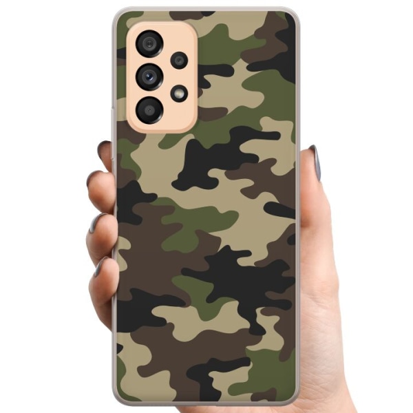 Samsung Galaxy A53 5G TPU Matkapuhelimen kuori Metsä camo