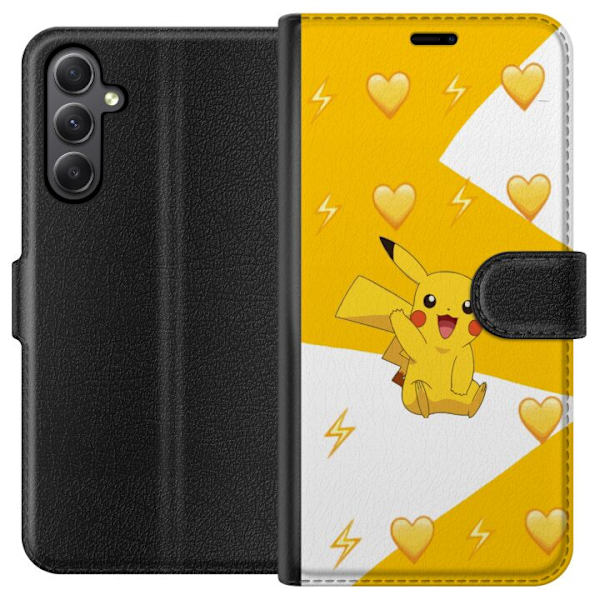 Samsung Galaxy A24 4G Tegnebogsetui Pikachu Pokémon Gaming Figur Spilmotiv Populær Ikon Tegneserie Serie Pokémon GO Børn Klassiker