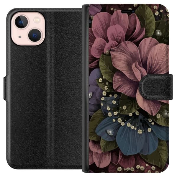 Kompatibelt Plånboksfodral till Apple iPhone 13 mini Blommor