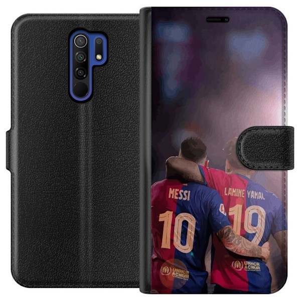 Xiaomi Redmi 9 Lommeboketui Lamine Yamal VS Messi