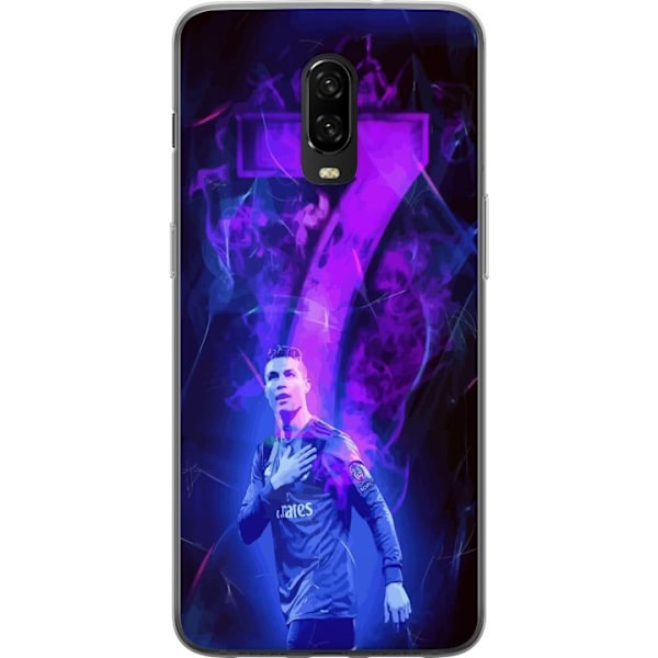 OnePlus 6T Läpinäkyvä kuori Ronaldo 7 - Jalkapallolegenda T