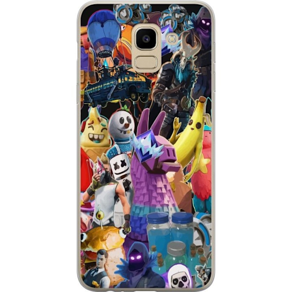 Samsung Galaxy J6 Gennemsigtig cover Fortnite