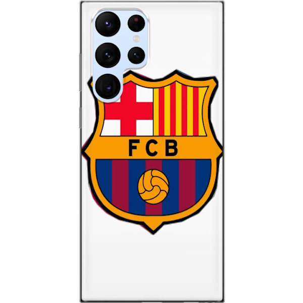 Samsung Galaxy S22 Ultra 5G Läpinäkyvä kuori FC Barcelona Emblem Jalkapallo Katalonia Sininen Punainen Seuran Logo Ylpeys La Liga Fanit Ikoninen Ku