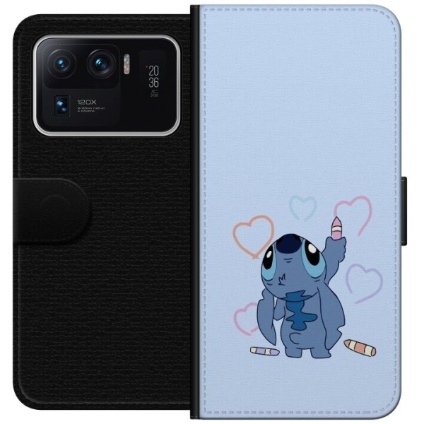Xiaomi Mi 11 Ultra Lompakkokotelo Stitch Sydämet
