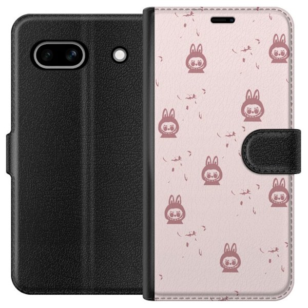 Google Pixel 7a Lommeboketui Labubu Neon Pop - Neonfarget pop