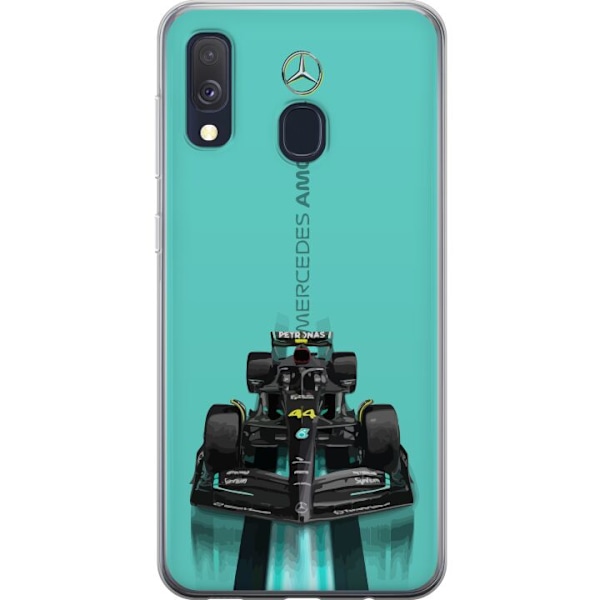 Samsung Galaxy A40 Gennemsigtig cover Mercedes F1