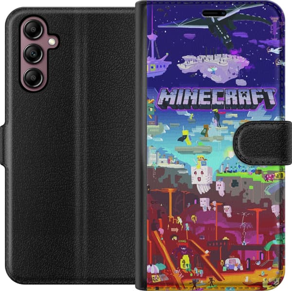 Kompatibel Tegnebogsetui til Samsung Galaxy A14 5G Minecraft