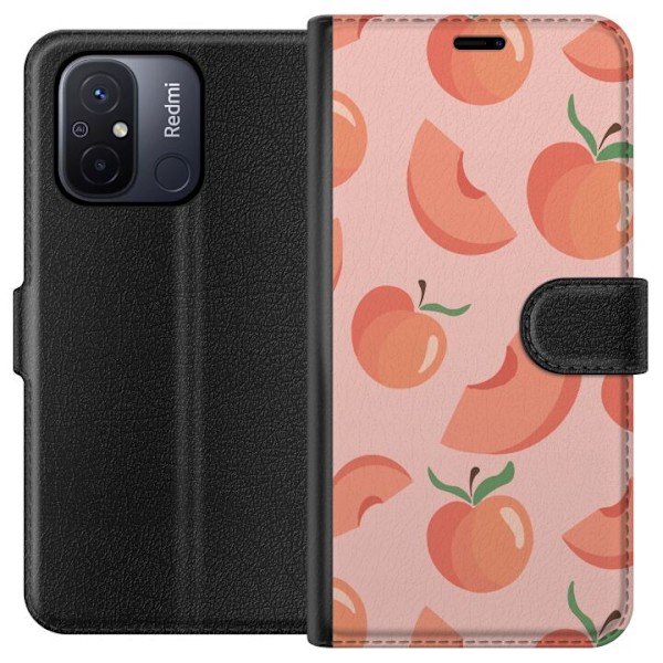 Xiaomi Redmi 12C Tegnebogsetui Persika