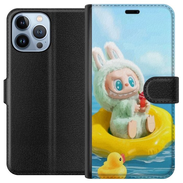 Apple iPhone 13 Pro Max Plånboksfodral Labubu Macaron Series