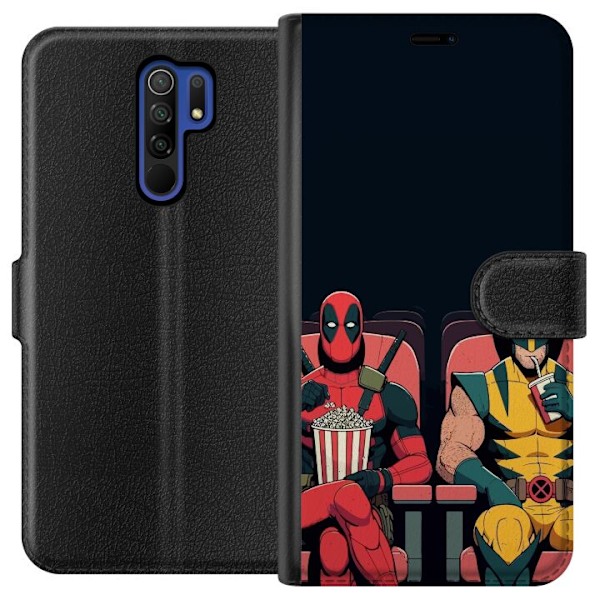 Xiaomi Redmi 9 Plånboksfodral Deadpool & Wolverine