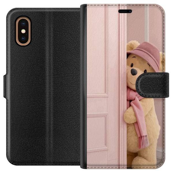 Apple iPhone XS Max Plånboksfodral Nalle Puh Disney Motiv Tecknad Serie Klassisk Populär Barn Motiv Disneyfigur Ikonisk Karaktär