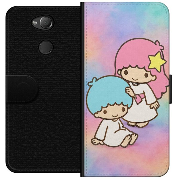 Sony Xperia XA2 Tegnebogsetui Kawaii Sanrio Kiki Lola Little Twin Stars