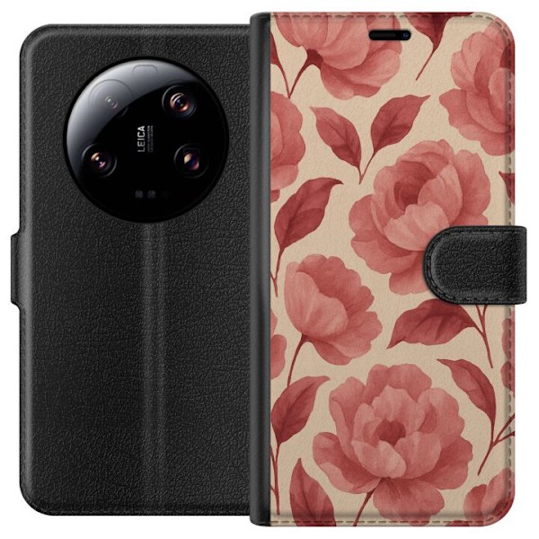 Xiaomi 13 Ultra Lommeboketui Rose Blomst