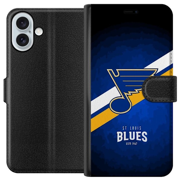 Apple iPhone 16 Plus Tegnebogsetui St Louis Blues (NHL)