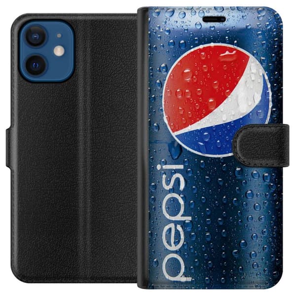 Kompatibelt Plånboksfodral till Apple iPhone 12 mini Pepsi Can