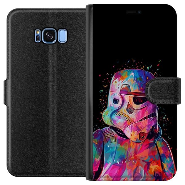 Kompatibelt Plånboksfodral till Samsung Galaxy S8 Star Wars Stormtrooper