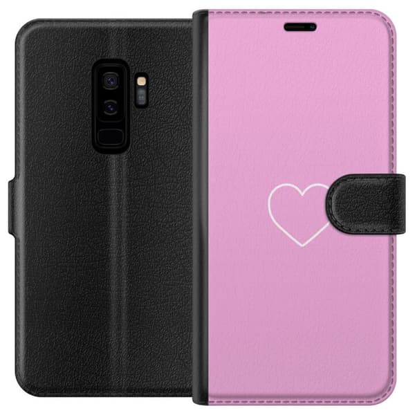 Kompatibel Tegnebogsetui til Samsung Galaxy S9+ Hjerte