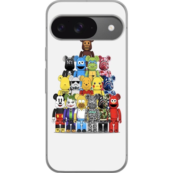 Google Pixel 9 Pro Gennemsigtig cover Bearbrick