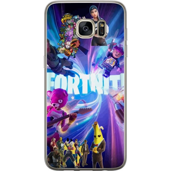 Samsung Galaxy S7 edge Läpinäkyvä kuori Fortnite