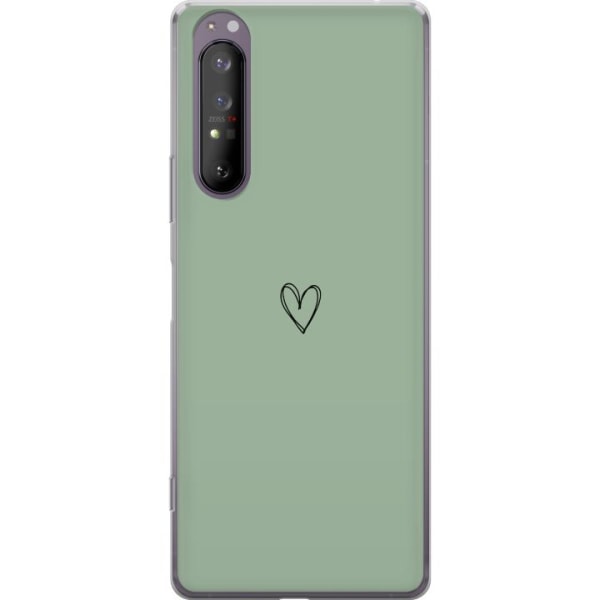 Sony Xperia 1 II Läpinäkyvä kuori Sydän