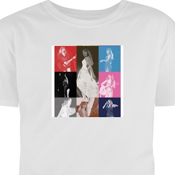 T-shirt för Vuxen | Klassisk Vuxen-T-shirt Taylor Swift vit S