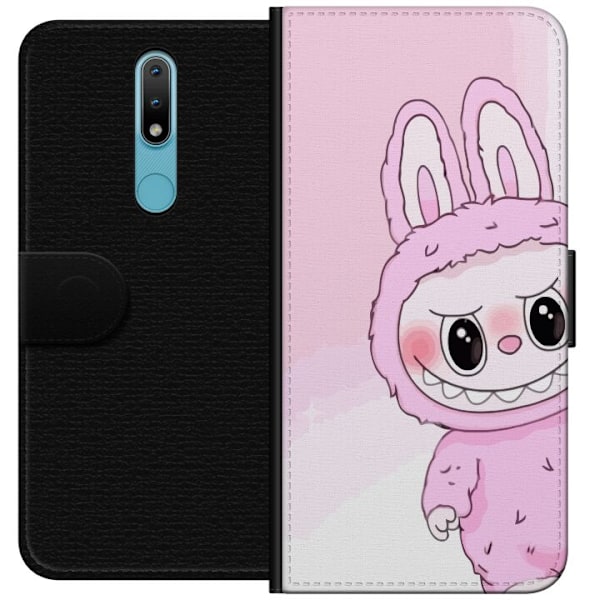 Nokia 2.4 Plånboksfodral Labubu Bunny Series