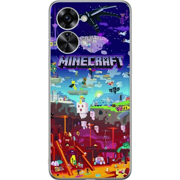 OnePlus Nord 2T Gennemsigtig cover Minecraft