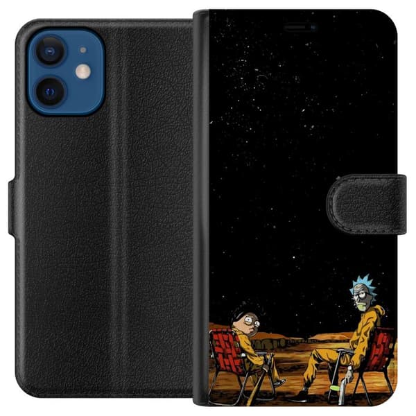 Kompatibelt Plånboksfodral till Apple iPhone 12 Rick and Morty