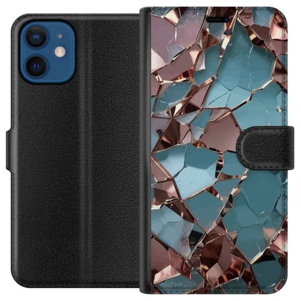 Kompatibelt Plånboksfodral till Apple iPhone 12 Marble Elegance