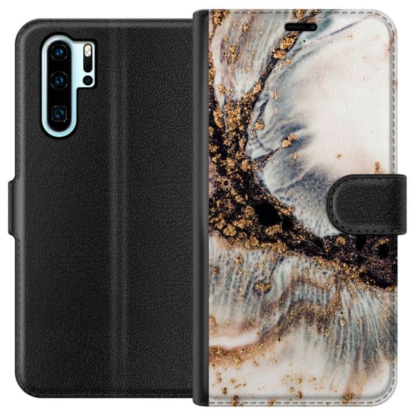 Kompatibelt Lommeboketui til Huawei P30 Pro Mønster