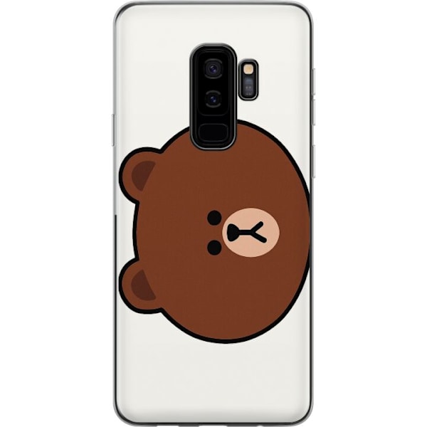 Samsung Galaxy S9+ Gennemsigtig cover line friends brown
